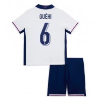 Anglicko Marc Guehi #6 Domáci Detský futbalový dres ME 2024 Krátky Rukáv (+ trenírky)